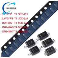 50PCS 1N4148W T4 BAV21W T3 SOD-123 1N4148WS BAV21WS SOD-323 1N4148WT SOD-523 1N4148 BAV21 BAV21W SMD
