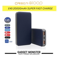 Eloop 45W Power Bank 20000mAh Powerbank PD/QC/PPS/FCP/ACP Samsung 5A Fast Charging Support Oppo/Tabl