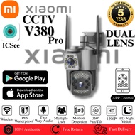 XMI CCTV V380 PRO Dual Lens 2MP 1296p Outdoor Weatherproof Wired Wifi CCTV Camera 360 Degree CCTV