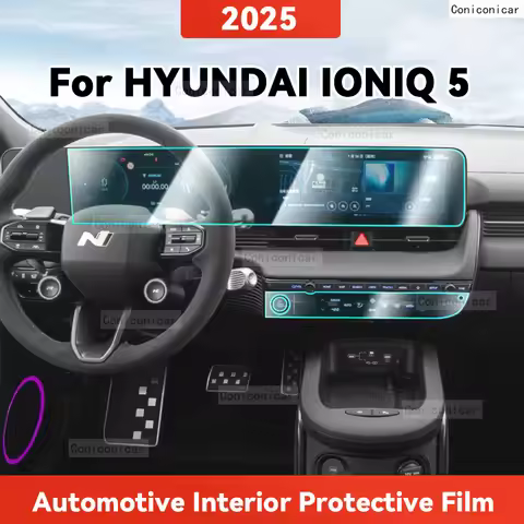 TPU For HYUNDAI IONIQ 5 2025 Transparent Protective Film Car Interior Central Control Navigation Pan