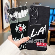 Oppo A60 A38 A18 A58 4G 5G A78 4G Case Latest Fashion Case Procamera Silicone TPU Motif Coolroko - C