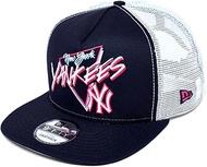 New Era NY New York Yankees 9FIFTY A-Frame Trucker Snapback Cap, Adjustable Hat Black