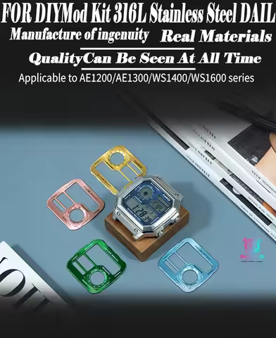 For Casio AE1200 Faceplate, High Quality 316L Stainless Steel Watch Case, Japan Copper Sunray Metal 