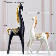 Couple Decorations Horse Decorations Home Wine Cabinets TV Cabinets Living Room Resin Creative Indoo