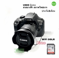 Canon 4000D กล้อง DSLR  18MP + เลนส์ 18-55 วีดีโอ Full HD มี WiFi ในตัว เมนูไทย มือสอง เหมือนใหม่ใช้น้อยมาก free SD32G