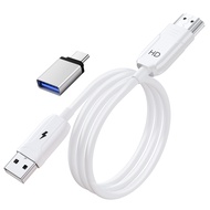 เครื่องส่งและรับสัญญาณ HDMI ไร้สาย USB C ถึงอะแดปเตอร์ส่งสัญญาณและตัวรับสัญญาณ HDMI/เคเบิล/ดองเกิล/ 