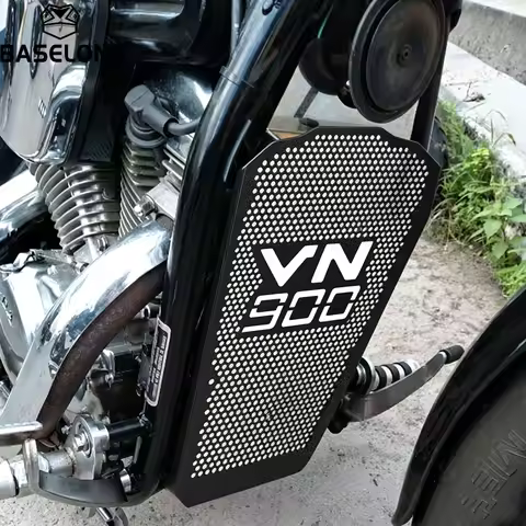 For Kawasaki VN900 B/D/C Vulcan 900 Classic / Classic LT / Custom / 2006-2027 Motorcycle Radiator Gu