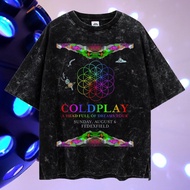 LASTHOPE 'COLDPLAY' WASHING TSHIRT COLDPLAY T-SHIRT/ COLDPLAYkaos band COLDPLAY CONCERT T-SHIRT/