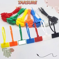 TARSURR 100pcs Cable Tag Easy Mark Tag Labels Markers Mesh Wire Marker Colorful Tag