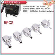 BJ 5pcs Universal Nozzles for 850 852D 898 Soldering Station Hot Air Welding Nozzle