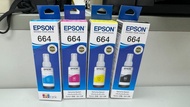 Epson 664 全新 原廠 4色 墨水 一套