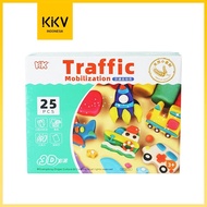 - Zhigao 12color 3D Traffic Mobilization Clay Toys DIY KK9009A - Traffic