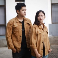 [PROMO]CHEAPEST DEMIN COUPLE JEANS JACKET MUSTRAD\DARK BROWN