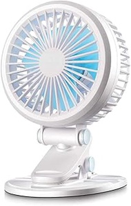 TYJKL Personal desktop fan clip with 2 speeds, 360 ° rotation, USB Mini portable for office, home, travel, camping, baby stroller