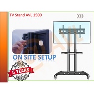 Supply and Install for AVA 1500 , TV Stand , TV Cart , with castor wheel , suitable for 32 inch to  75 inch TV