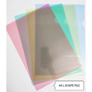 A4 L SHAPE FILE HOLDER TRANSLUCENT FILES PAGES FOLDERS TRANSPARENT