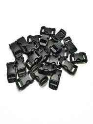 10 piezas/set de plástico moderno negro hebilla para exterior