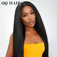 ผมเสริม Go Glueless Wig ลอนแน่น ผมจริง 9x6 ฐานลูกไม้ใสด้านหน้า ปมเล็ก ผมฟอกสีเบลชแล้ว 180% ยาว 16-28