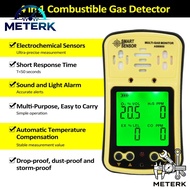 Meterk AS8900เซ็นเซอร์อัจฉริยะ4 In 1เครื่องวิเคราะห์เครื่องตรวจจับก๊าซติดไฟได้เครื่องตรวจจับก๊าซหลาย