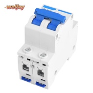 YOLANDA 2P Circuit Breaker, 25A/40A/50A/63A DZ47-63 Circuit Breaker, Durable 2P 400V AC Leakage Circ