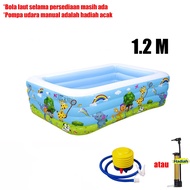 Free shipping⚡kolam renang anak panjangnya 300/260/210150/120cm kolam renang anak 3/2 ring Karet yan