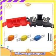 【W】BDFS Fuse Box 1 Way 200A Current Fork Bolt Fuse Holder for Car for RV MIDI Fuses