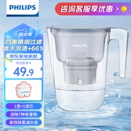 飞利浦（PHILIPS）净水壶滤水壶过滤水壶净水器滤水器过滤器滤芯 【专家版】一芯装