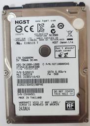 二手測試良品 HGST 1TB HTS541010A9E680 2.5"硬碟