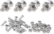 MEETOOT 20 Sets D Series Panel Screws and Nut Kit Stainless Steel M2.5 x 8 mm Flat Head Screw and Nu