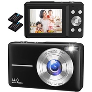 Bofypoo Digital Camera Compact Equipped with 2 700mAh batteries 44 million pixels 1920x1080P video r