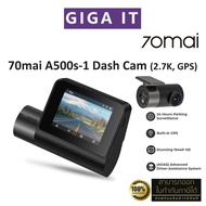 70Mai Pro Plus A500s-1 + RC06 Set Dash Cam Front Car Camera 2.7K-FHD Rear Built-In GPS Thai Center 1