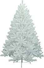 White Artificial Christmas Tree,6.8Ft PVC Encryption Indoor Decoration Christmas Tree With Premium Spruce Hinged Christmas Pine Tree(Christmas tree gifts) (White 180cm(6Ft)) Fashionable