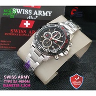 Original Jam pria swiss army dhc SA 9890 M Garansi resmi 1 THN 031022