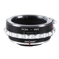 K&F Concept Manual Lens Mount Adapter Compatible for Pentax PK DA Mount Lens to Micro Four Thirds M4