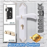 Style Bedroom Door Lock Handle Set Silent Entrance Door Gate Lockset Tombol Handle Lock Pintu Rumah Bilik 门把手