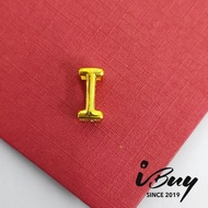 IBUY 916 Gold I Alphabet Charm 0.76G 22K (916)