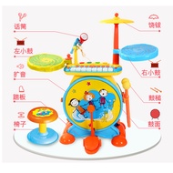 Polaroid children's jazz drums drums percussion instruments children's musical instruments sound toys children's electronic organ with microphone.