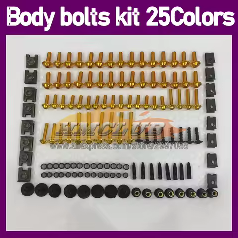 268PS Body Bolt Screw Nuts For KAWASAKI NINJA ZX2R ZXR250 ZX 2R 2 R ZXR 250 ZX-2R 89 90 1989 1990 Fa