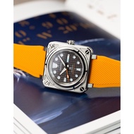 Seiko Mods Apollo Aviator | BR Square Watch 42mm Waffle Orange | Premium Custom Automatic NH36
