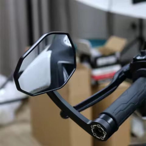Motorcycle 7/8" 22mm Handle Bar End Rearview Mirror Fit For NINJA500 Z500 NINJA 500 Z 500