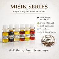 Minyak Wangi MISIK SERIES Original 3ml Non Alkohol Bibit Murni | Misik Hitam Putih Jafaron Merah Mis