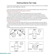amonoy Nautical Compass Sea Pivoting Boat Compass Waterproof Electronic LED Compasses