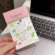 Men Mengke Jelly Glue Korean Style ins Style Spring Spot Puppy Cute Jelly Sticker Jelly Embossed diy