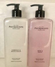 BUNDLE OF 2, 1-Pecksniff's Rose & Peony Hand Wash 25.3 fl 0z. AND 1-Gardenia & White Peach Moisturiz