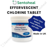 Biospot Effervescent Chlorine Tablets 2.5g NaDCC / 4.72g Per Tablet - 100s for small scale water fea