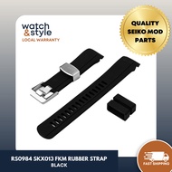 RS0984 SKX013 FKM Rubber Strap - Black