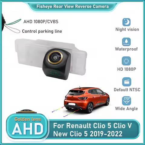 Rear View Camera For Renault Clio 5 Clio V New Clio 5 2019-2022 Golden fisheye AHD Night Vision Reve