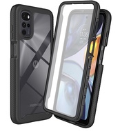 Moto G22 G32 G42 G52 G62 G82 G31 G41 G51 G71 5G Armor 3In1 Screen Protect Shockproof Bumper Back Cover Transparent 360 Heavy Duty Hybrid Protect Phone Case