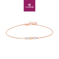 HABIB 585/14K Rose, White and Yellow Gold Bracelet 714-BR IF 06-L