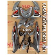 Coverset Terbaru Exciter 2021 Nardo Grey Y15&LC135